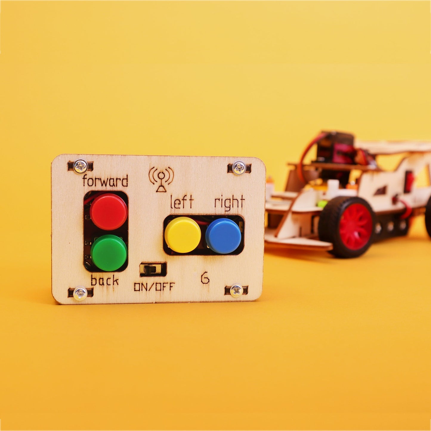 Steering Remote-Controlled Car DIY Kit, Educational STEM Toy