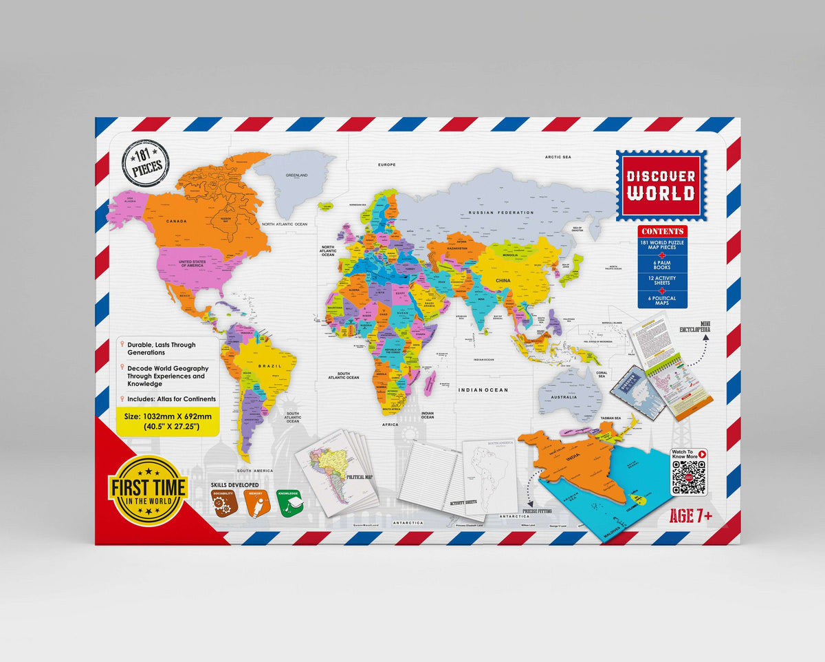 Zephyr World Map Puzzle with 181 Pieces