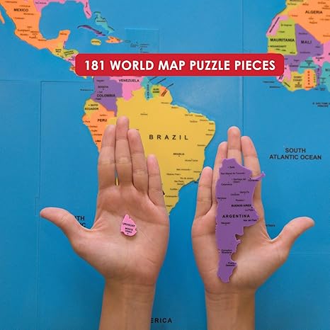 Zephyr World Map Puzzle with 181 Pieces
